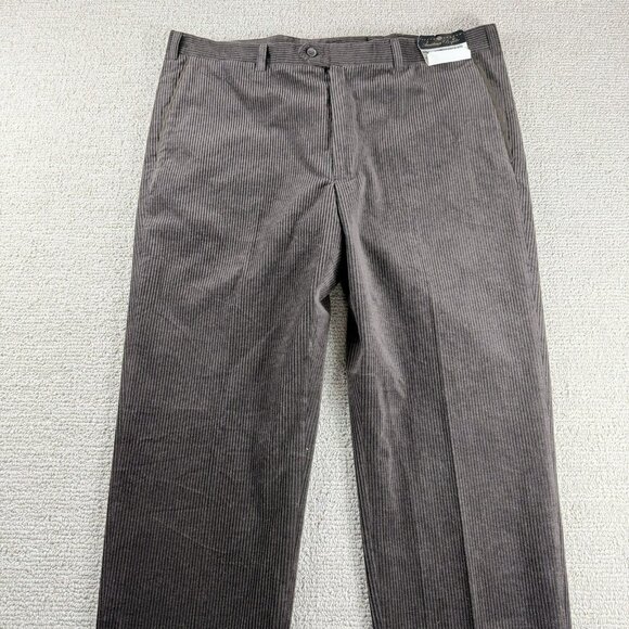 Joseph Abboud American Bespoke Unhemmed Corduroy Dress Pants Brown Men’s 40 R